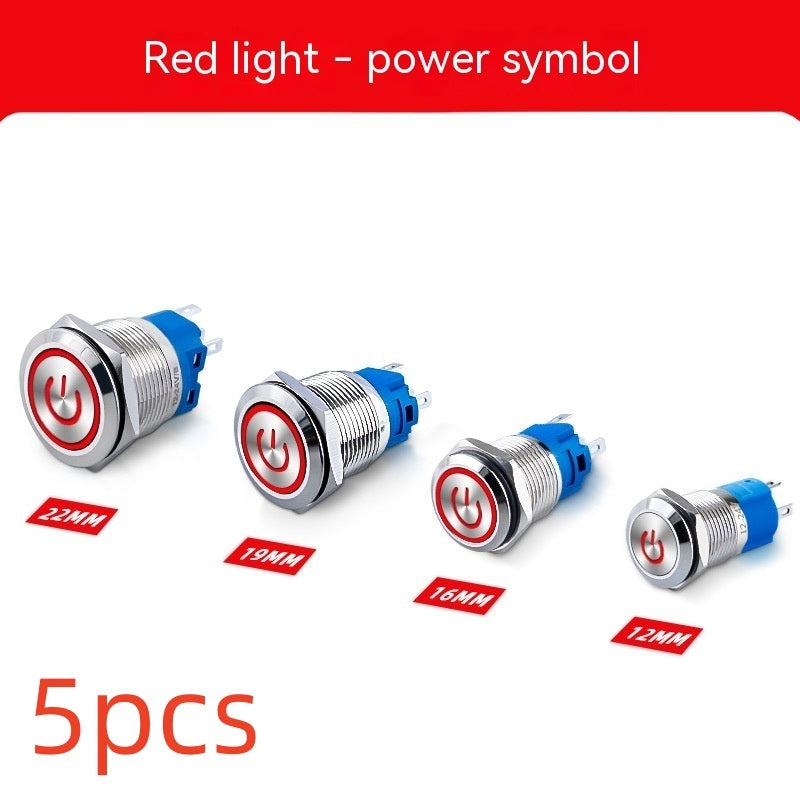 Metal Button Waterproof Self-locking Self-reset