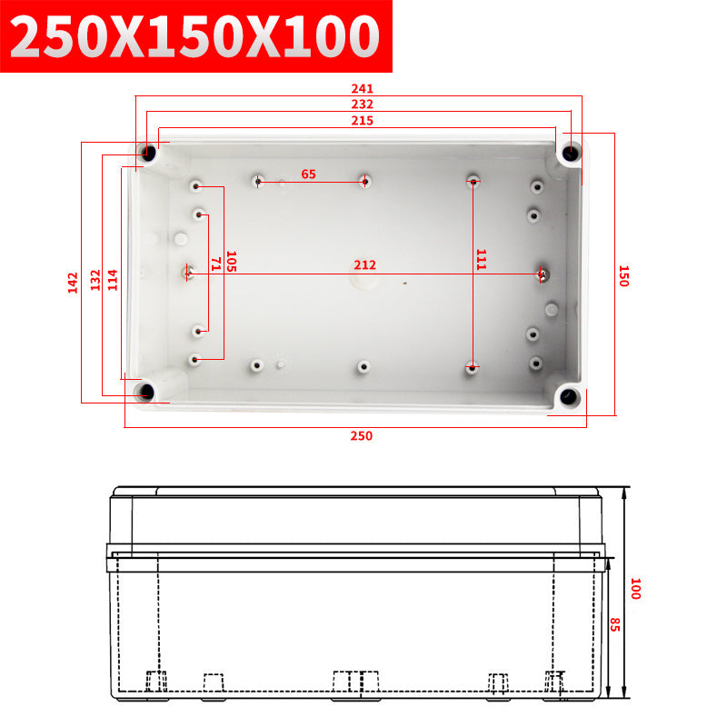 External Waterproof Junction Box ABS Plastic Terminal Box