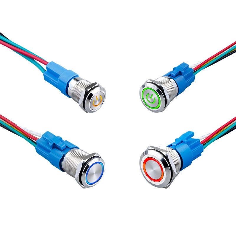 Metal Button Waterproof Self-locking Self-reset
