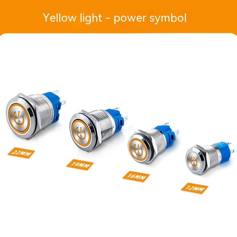 Metal Button Waterproof Self-locking Self-reset