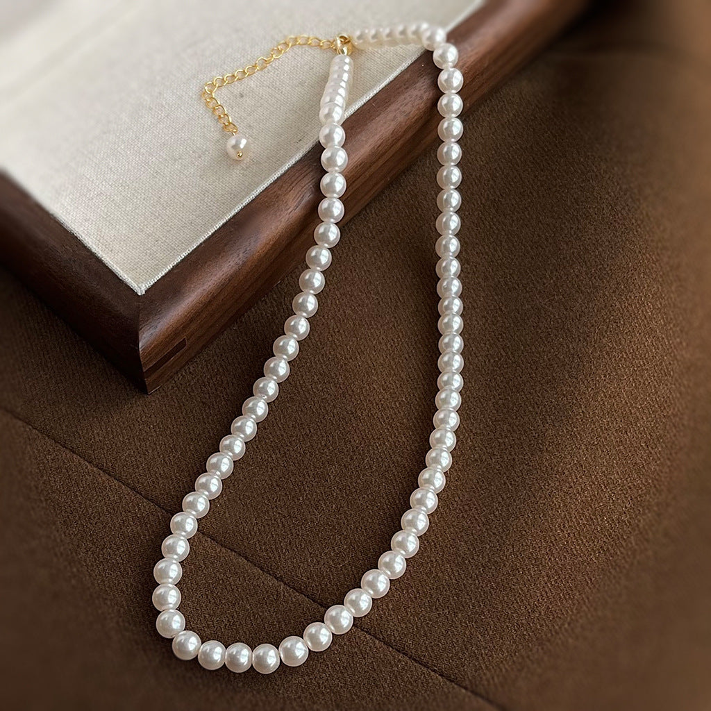 All-matching Round White Handmade Necklace For Four Seasons