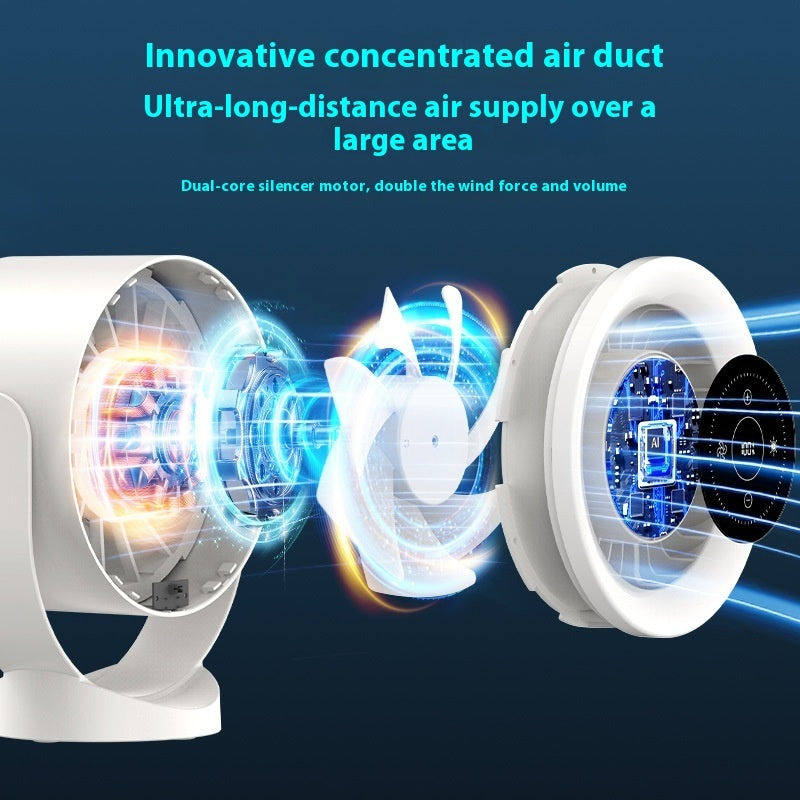 Desktop Adjustable Fan Light Rechargeable Wall