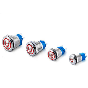 Metal Button Waterproof Self-locking Self-reset