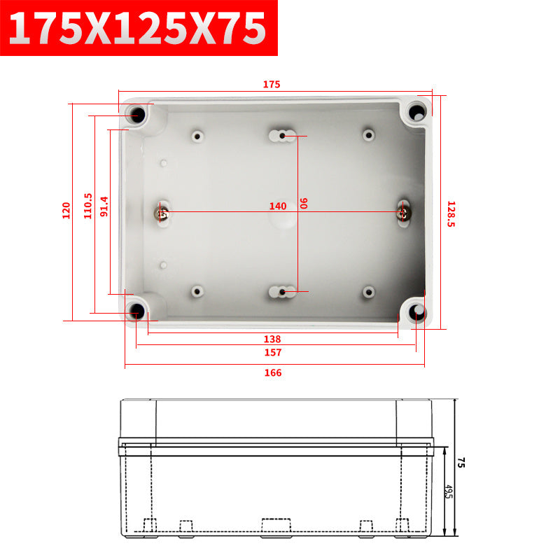 External Waterproof Junction Box ABS Plastic Terminal Box