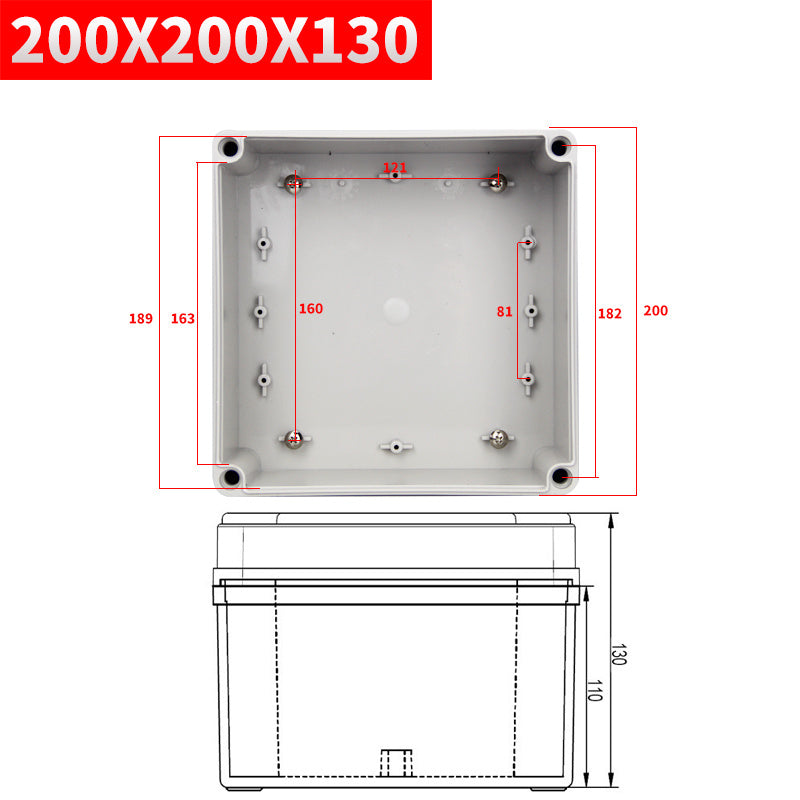 External Waterproof Junction Box ABS Plastic Terminal Box