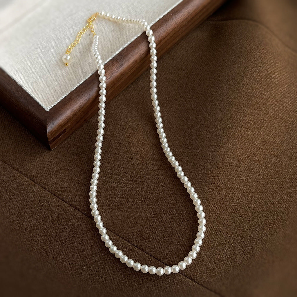 All-matching Round White Handmade Necklace For Four Seasons