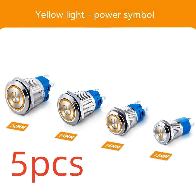 Metal Button Waterproof Self-locking Self-reset
