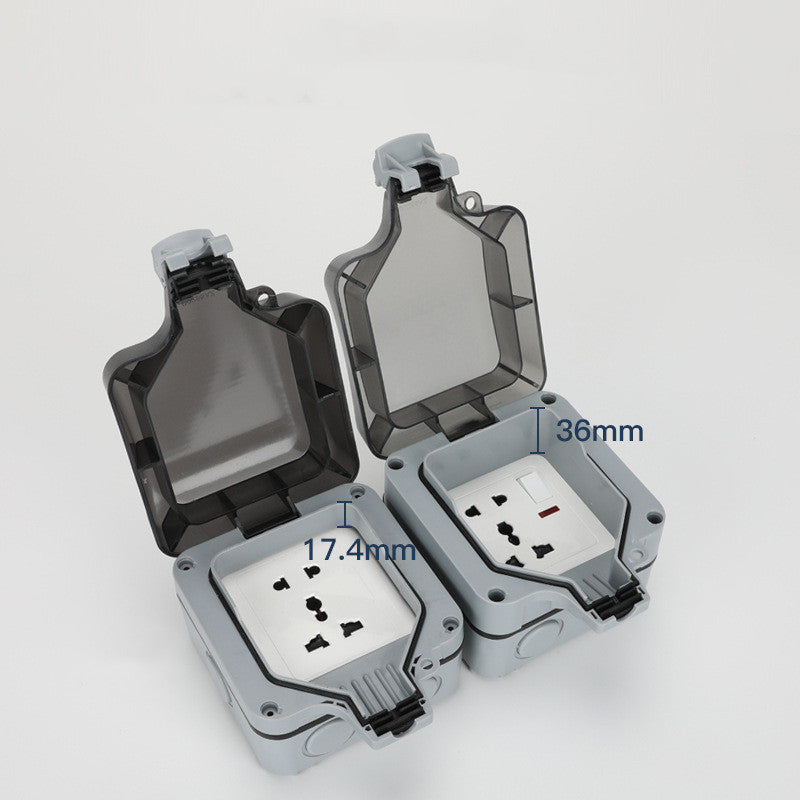 Outdoor Waterproof Switch Box Three-hole
