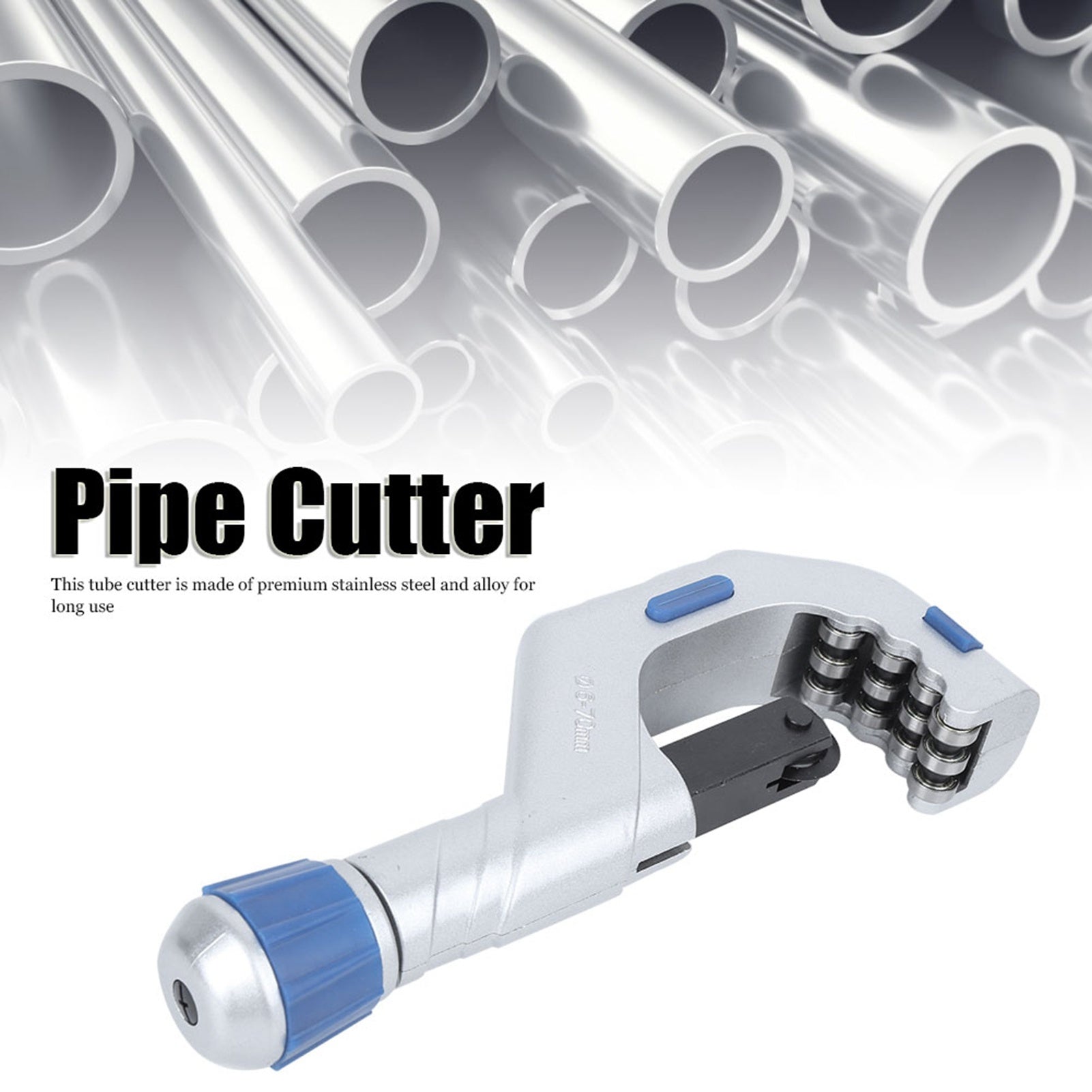 Pipe Cutter Bearing Stainless Steel Durable Cutting Blade Tube Cut Equipment CT‑670