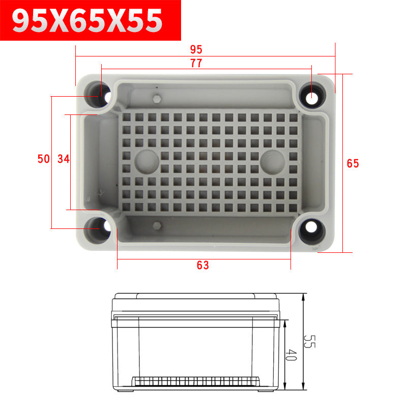 External Waterproof Junction Box ABS Plastic Terminal Box
